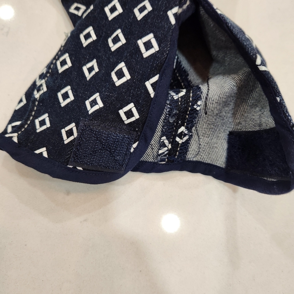 Goode Rider Full Seat Breaches Size 32R Blue Diamond All Over Print Stretch - Picture 6 of 16